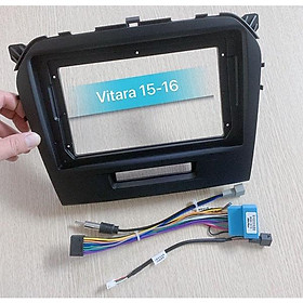 MẶT DƯỠNG LẮP DVD ANDROID CHO XE SUZUKI VITARA 2015-201610INCH CÓ JACK NGUỒN THEO XE