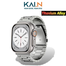 Dây đeo thay thế titanium dành cho apple watch ultra / apple watch series 1-8/se/se 2022, kai.n titanium alloy band - hàng chính hãng