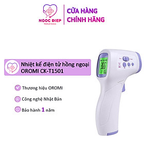 Nhiệt kế điện tử hồng ngoại OROMI CK-T1501 - Máy đo thân nhiệt