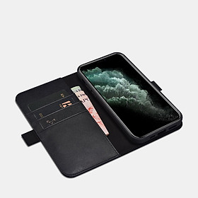 Ốp lưng / bao da 2 trong 1 iPhone 12 iCarer Nappa leather Wallet (6.1 inch) - Hàng chính hãng