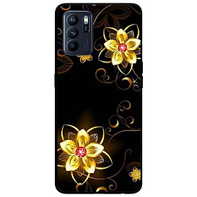 Ốp lưng dành cho Oppo Reno 6 - Reno 6 Z mẫu Họa Tiết Hoa Vàng
