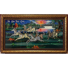 Mua Tranh sơn mài khảm trai  Mã đáo thành công SM219-205