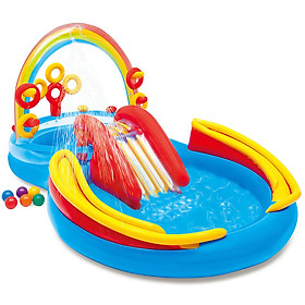Mua Hồ bơi bơm hơi vui chơi dưới nước Rainbow 297x193x135 cm