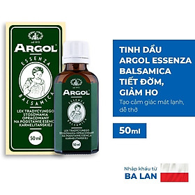 Tinh dầu ARGOL ESSENZA BALSAMICA 50ml Ba Lan cải thiện đường hô hấp