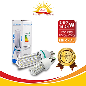 Bóng Đèn Led Chữ U 3W - 5W - 7W - 12W - 16W - 24W - 32W Siêu Sáng