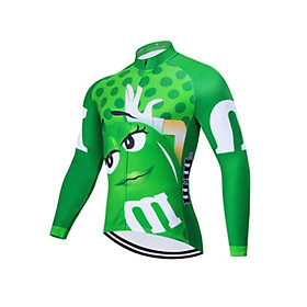 Phim hoạt hình xe đạp đi xe đạp Set Summer Long tay áo quần áo đi xe đạp MTB đồng phục Maillot Ropa Ciclismo Mens Xe đạp mặc Color: A8 Size: XS