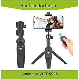 Gậy chụp ảnh có chân đế Yunteng YT9928, có điều khiển Bluetooth - Hàng Chính Hãng