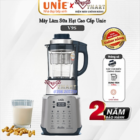 Mua Máy Làm Sữa Hạt Unie V9s Phiên Bản Cao Cấp dung tích 1.75L công suất 1800w  Thiết kế hiện đại  sang trọng  Công nghệ sấy khô khử khuẩn  tính năng tạm dừng hiện đại - Hàng Chính Hãng