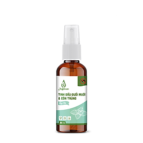 Bình xịt đuổi muỗi và côn trùng tinh dầu Bạc hà 50ml JULYHOUSE