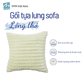 Mua Gối Tựa Lưng  Trang Trí Sofa Chất Liệu Lông Thỏ Mềm Mại 45x45cm