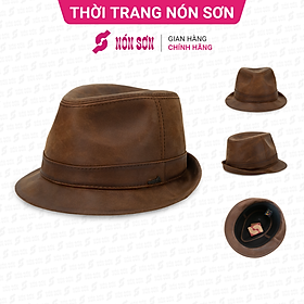 Mũ vành da cao cấp thời trang NÓN SƠN P2DA-NU2