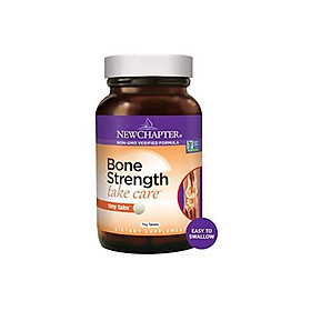New Chapter Calcium Supplement – Bone Strength Whole Food Calcium with Vitamin K2 + D3 + Magnesium, Vegetarian, Gluten Free 120ct Tiny Tabs (20 day supply)
