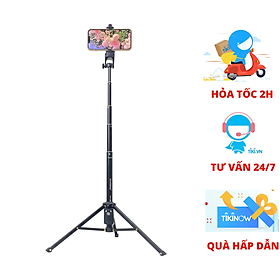 Gậy Chụp Hình Tripod 3 Chân Đa Năng 1688 Có Remote Bluetooth không dây - Gậy Tự Sướng Kiêm Chân Đế Kẹp Điện Thoại, Máy Ảnh