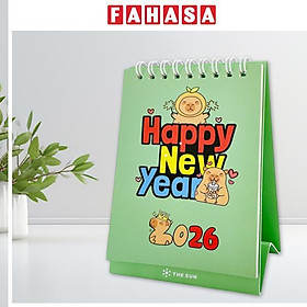 Lịch Bàn Chữ A 2026 - The Sun - Capybara