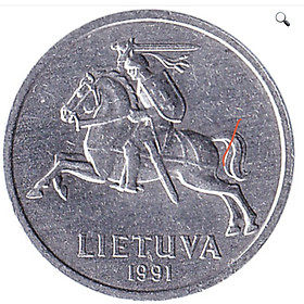 Mua Đồng xu thế giới Lithuania 1 cent ngựa chiến