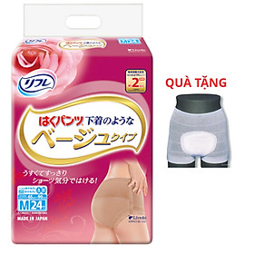 Tã - bỉm quần người lớn Livedo size M (24 cái/ gói) tặng quần lót lưới ABENA