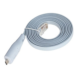 Sky Blue Type C to RJ45 Serial  Console 1.8 Meters Cable for