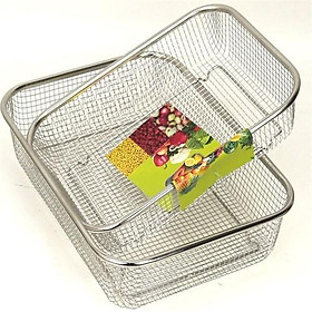 Mua Bộ 2 rổ lưới inox không rỉ sét kích thước 29 x 21cm