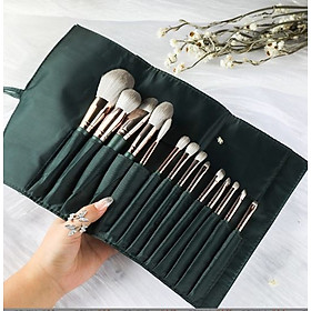 Bộ Cọ Trang Điểm 14Cây AW01 Cao cấp  + Hộp  đựng túi da bao đẹp