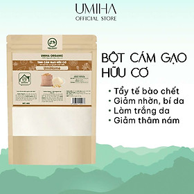 Hình ảnh Review Tinh Bột Cám Gạo Nguyên Chất UMIHOME 40G Tẩy da chết, dưỡng trắng hồng da hiệu quả