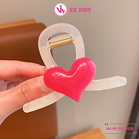 Kẹp tóc bé gái hình trái tim kute nhựa cao cấp XK KIDS PKT021D