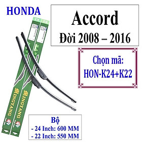 Bộ 2 thanh gạt nước mưa ô tô Nano mềm cao cấp dành cho hãng xe Honda: Accord-Civic-Hrv-City-Jazz-CRV-CRZ