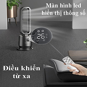 Quạt không cánh 2 chế độ (SƯỞI + MÁT) Skyworth CÓ ĐIỀU KHIỂN TỪ XA cho em bé không bị tai mũi họng