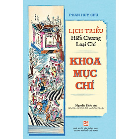 Lịch triều hiến chương loại chí - Khoa mục chí - Rodika Tchi