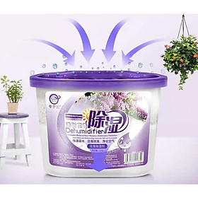 Hộp Hút Ẩm khử mùi nấm mốc hương lavender 450Ml chuyên dùng trong tủ quần