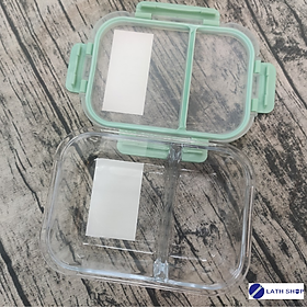 Hộp thủy tinh Lock&Lock 2 ngăn Glass Food Container 600ml, 860ml LLG456 - Hàng chính hãng