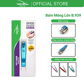 Bấm Móng Tay Thép Carbon Chuyên Dụng KỀM NGHĨA B.939 - Lưỡi Cong (Loại Lớn)