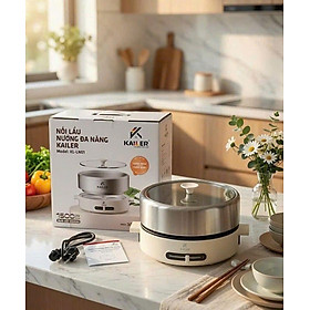 NỒI LẨU - NƯỚNG ĐA NĂNG KAILER KL-LN01 – 2 TRONG 1 hàng chính hãng