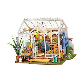 DIY Dollhouses Miniature Flower Room Model Handcrafts Home Decor Assembled Doll House Kits for Family Friends Child Adults