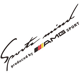 Tem sport mind AMG dán xe ô tô