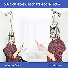 Dụng Cụ Kéo Giãn Cột Sống Cổ - Đai Treo Cổ Tại Nhà - Loại gắn cửa
