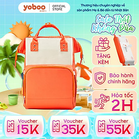 Balo bỉm sữa đa năng cho mẹ và bé Yoboo YB-005 chống thấm nước sức chứa lớn 20L nhiều ngăn chứa đồ - Hàng chính hãng