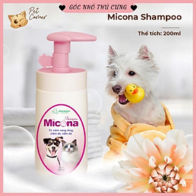 Sữa tắm cho chó mèo viêm nang lông, viêm da, nấm da Micona 200ml