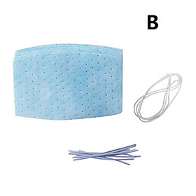 5/10 Pcs Non-woven DIY Mask Set Homemade Disposable Mask Material against PM2.5 anti-fog