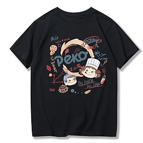 Áo Thun Unisex JiLuo Áo Phông Unisex Form Rộng Cotton Oversize Cao Cấp In hình đầu bếp đáng yêu DEKO mặc đi chơi đi học