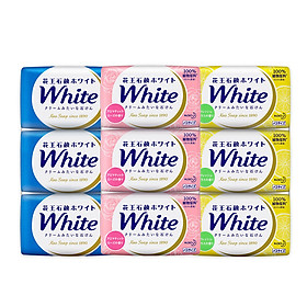 Combo 3 bánh xà phòng tắm trắng da KAO white Nhật Bản 3x130g