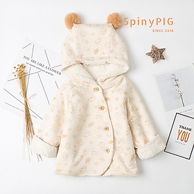 Áo khoác cho bé 0-4 tuổi trần bông 100% cotton hữu cơ tự nhiên không chất tẩy nhuộm cực kỳ ấm áp và xinh xắn