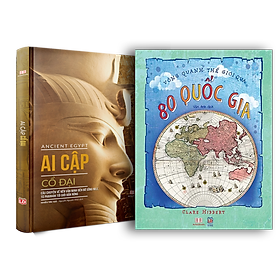 Combo sách Ai cập cổ đại và 80 bản đồ vòng quang thế giới ( 2 cuốn ), bách khoa lịch sử địa lý thế giới, bìa cứng in màu - Hiệu sách Genbooks