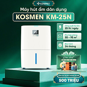 Mua Máy Hút Ẩm Kosmen KM-25N Phù Hợp Diện Tích 55 - 95 m2  Lọc Không Khí Chuyên Sâu - Hàng Chính Hãng  Bảo Hành 24 Tháng
