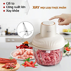 Máy xay thịt đa năng seka công suất 500w dung tích 2l, cối thủy tinh, xay thịt, xay tỏi ớt, rau củ - hàng chính hãng