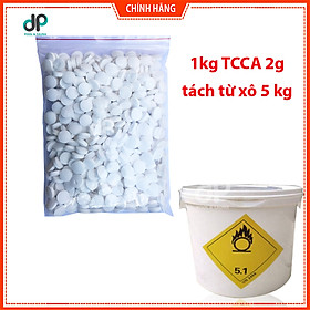 Mua 1kg clorine TCCA viên sủi 2g khử trùng đa năng  xử lí nước bể bơi