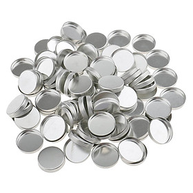 100 Pieces DIY Cosmetic Empty Eyeshadow Blush Pigment Eye Shaddow Makeup Pans Tin Container For Magnetic Palette Box