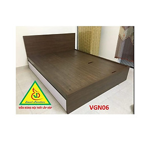Giường ngủ gỗ MDF - kiểu dáng đơn giản hiện đại VGN06