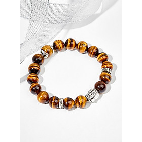  Vòng Tay đá thiên nhiên phối charm phật bạc size hạt 10mm - Ngọc Quý Gemstones