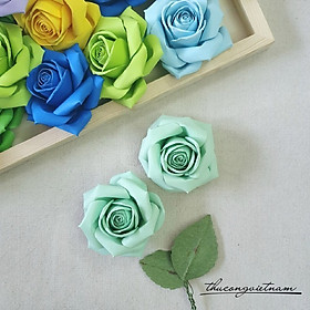 Hoa hồng giấy mỹ thuật 6-7cm (2 bông)