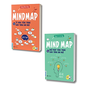 Sách - Combo Mind map tự học tiếng trung theo giáo trình hán ngữ ( Ngữ pháp + Từ vựng) - MCBooks